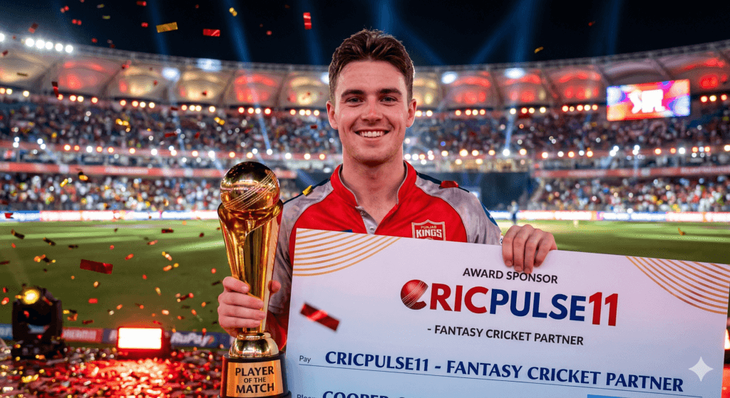 Cooper Connolly Player of the Match award PBKS vs GT Match 4