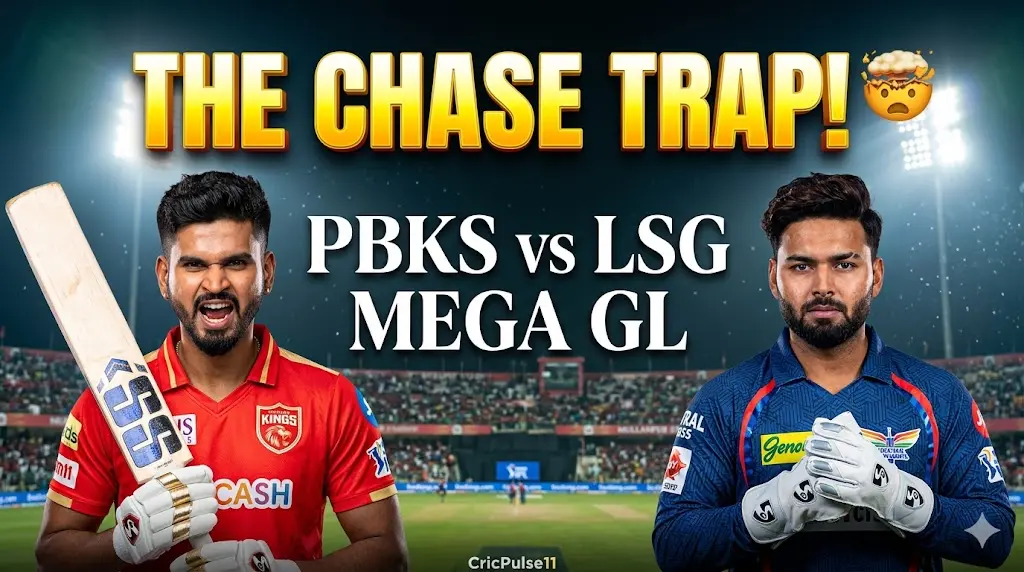 Shreyas Iyer and Rishabh Pant match preview for the PBKS vs LSG Dream11 Prediction 2026 post.