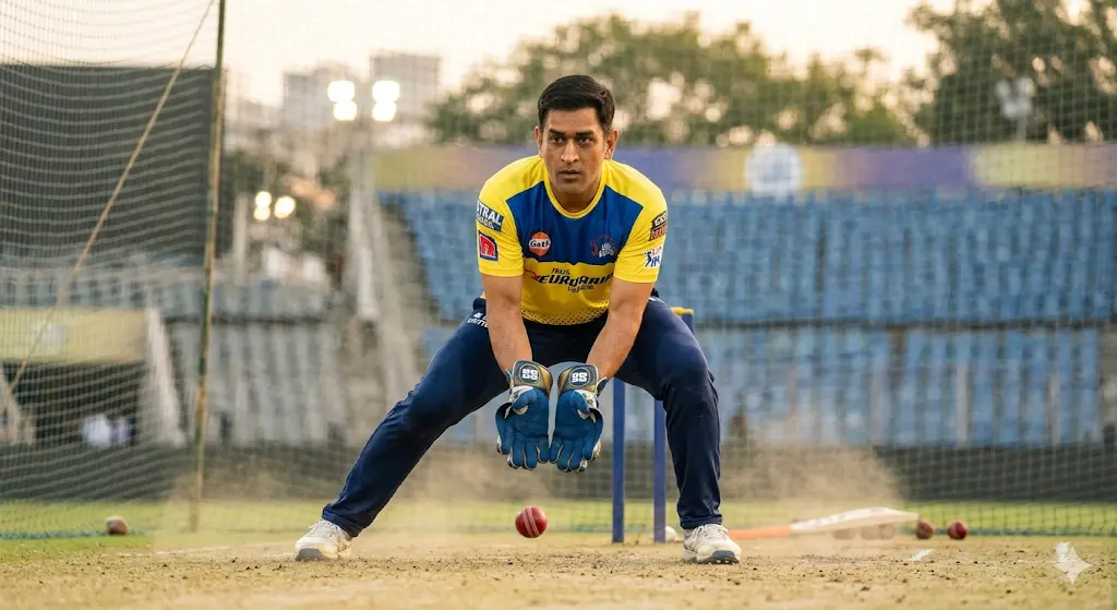 MS Dhoni Wicketkeeping Practice CSK IPL 2026