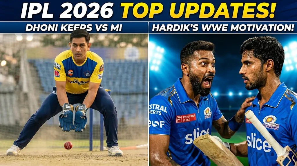 IPL 2026 Latest News and Updates MS Dhoni and Hardik Pandya