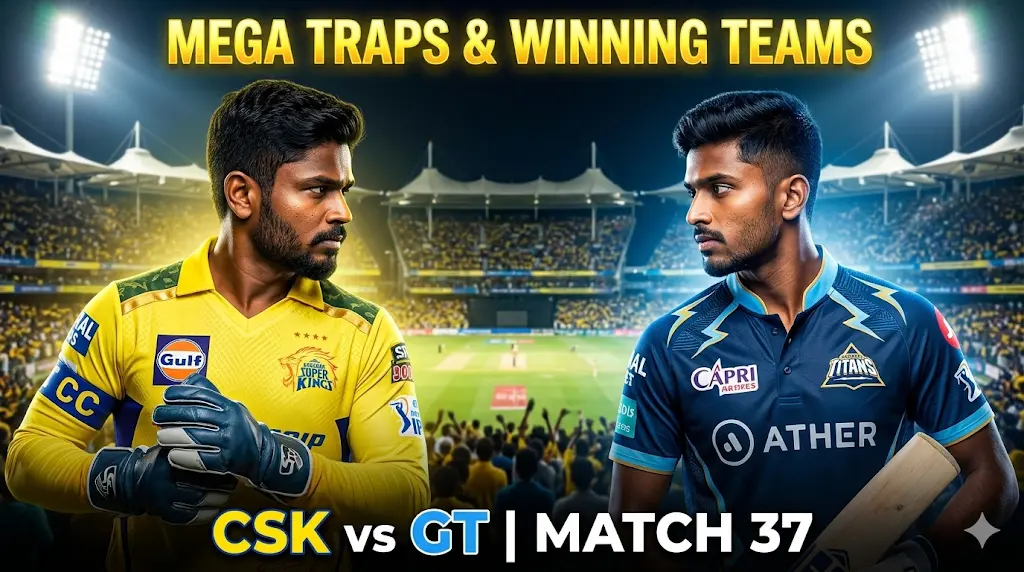 CSK vs GT Dream11 Prediction in Hindi IPL 2026 Match 37